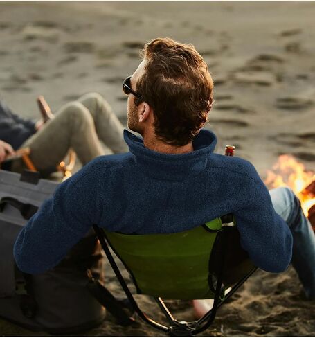 Beotyshow Men's Quarter Zip Pullover Sweatshirts Fashion Long Sleeve Mock Neck Button Fleece Casual Sweatshirt in Saudi Arabia