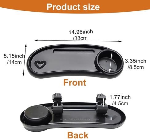 صينية الوجبات الخفيفة لعربة الأطفال العالمية، صينية حامل أكواب مع مشبك قابل للتعديل، ملحق صينية الوجبات الخفيفة لعربة الأطفال للأطفال والرضع، ملحقات عربة الأطفال in Kuwait