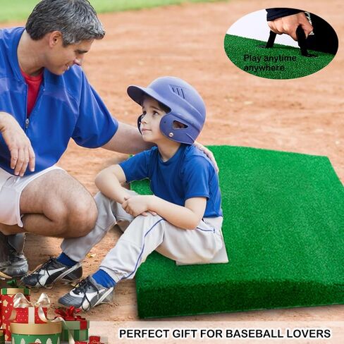 4 '' المحمولة دائم الكرة اللينة البيسبول نصب التل دعم قوي نصب التل مع سطح العشب 10mm ل Pichers في الهواء الطلق in Kuwait