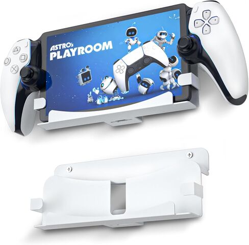 حامل تثبيت على الحائط من ECHZOVE PS Portal، طقم تثبيت على الحائط متوافق مع مشغل PlayStation Portal Remote Player، حامل دعامة تثبيت على الحائط لملحقات بوابة PS5 - أبيض in Kuwait