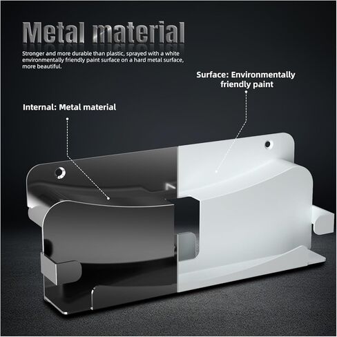 حامل تثبيت على الحائط من ECHZOVE PS Portal، طقم تثبيت على الحائط متوافق مع مشغل PlayStation Portal Remote Player، حامل دعامة تثبيت على الحائط لملحقات بوابة PS5 - أبيض in Kuwait