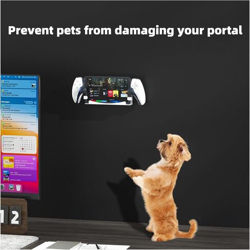 حامل تثبيت على الحائط من ECHZOVE PS Portal، طقم تثبيت على الحائط متوافق مع مشغل PlayStation Portal Remote Player، حامل دعامة تثبيت على الحائط لملحقات بوابة PS5 - أبيض in Kuwait