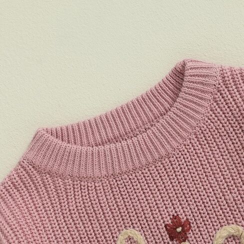Ayalinggo Big Sister Little Sis Matching Outfits Knit Sweatshirt Oversized Pullover Sweater Toddler Fall Winter Clothes in Saudi Arabia
