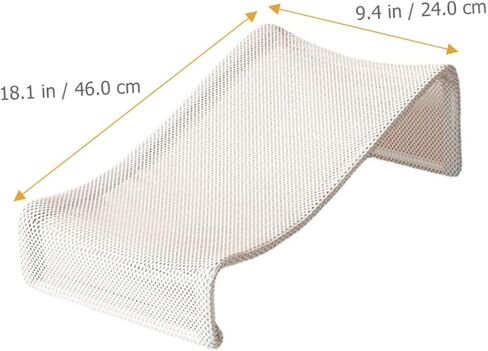 ibasenice شبكة حمام الطفل، دعم حمام الطفل، استحمام الرضع، مقعد حمام للرضع، مقعد حوض استحمام، حوض استحمام للطفل الرضيع، بساط حمام للأطفال، أحواض استحمام للأطفال، بساط حمام من الفولاذ الكربوني، أبيض، وسادة استحمام لحديثي الولادة in Kuwait