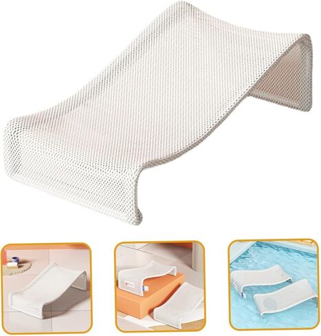 ibasenice شبكة حمام الطفل، دعم حمام الطفل، استحمام الرضع، مقعد حمام للرضع، مقعد حوض استحمام، حوض استحمام للطفل الرضيع، بساط حمام للأطفال، أحواض استحمام للأطفال، بساط حمام من الفولاذ الكربوني، أبيض، وسادة استحمام لحديثي الولادة in Kuwait