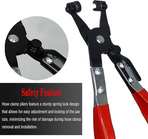 كماشة مشبك خرطوم مع شريط مسطح دوار، كماشة قفل أنابيب المياه التلقائية لإزالة وتركيب مشابك خرطوم من النوع الحلقي أو المسطح، وسخان المبرد، وكماشة خرطوم غسالة أداة الإزالة in Kuwait