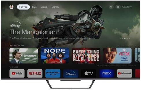 TESLA 65-Inch QLED 4K S939 Series Smart TV | 4K Dolby Vision Image | Dolby Atmos Sound | Google TV OS | Far Field Voice Control Technology | Grey in Saudi Arabia