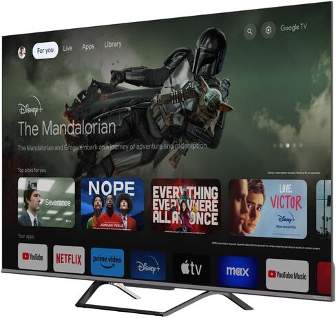 TESLA 65-Inch QLED 4K S939 Series Smart TV | 4K Dolby Vision Image | Dolby Atmos Sound | Google TV OS | Far Field Voice Control Technology | Grey in Saudi Arabia
