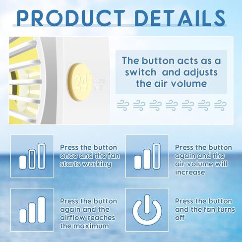 2 Pcs Cruise Ship Approved Travel Fan USB Fan Portable Travel Fan Cruise Ship Essentials Small Desk Fan for Cruise Travel Office Bedroom Home Sleeping Desktop Camping in Kuwait