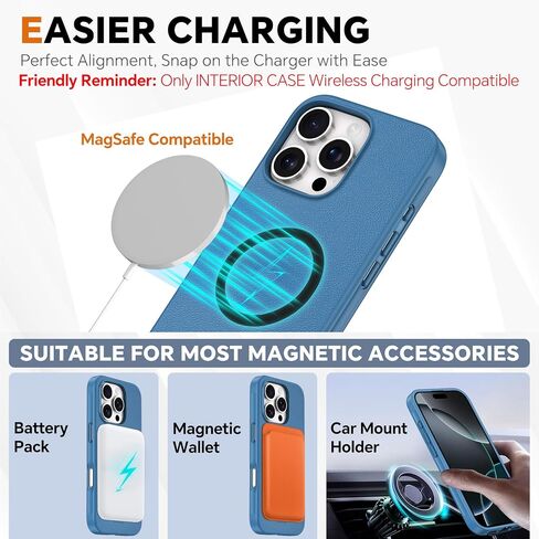 TUCCH Case Wallet for iPhone 16 Pro Max, [Detachable] Kickstand RFID Blocking 4 Card Slot Shockproof TPU Interior Case, PU Leather Removable Flip Cover Compatible with iPhone 16 Pro Max 5G, Black in Saudi Arabia