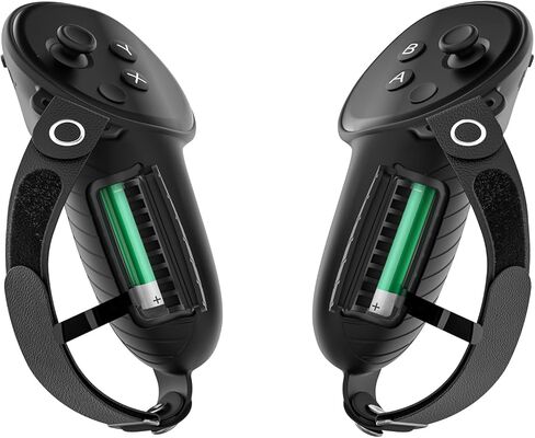ملحقات مقابض وحدة التحكم UPOK لجهاز Meta Quest 3/Quest 3S - غطاء حماية لوحدات التحكم من السيليكون مع فتحة البطارية | أحزمة مفصل نشطة قابلة للتعديل تناسب أيدي البالغين/الأطفال لتعزيز الإمساك in Saudi Arabia