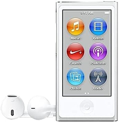 16 جيجابايت متوافق مع Mp3 من Appleipod Nano Silver الجيل السابع في صندوق أبيض عادي in Saudi Arabia