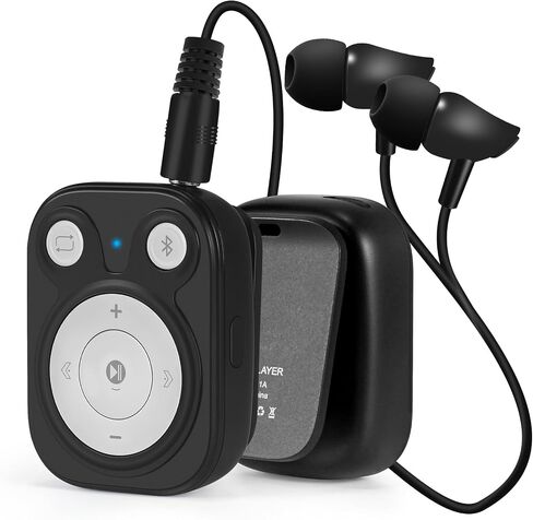 Bluetooth MP3 Player with OTG Function, 64GB Mini MP3 with Clip, Portable Lightweight Music Player with Earphone for Sports, Running, Cycling, Exercise in Saudi Arabia