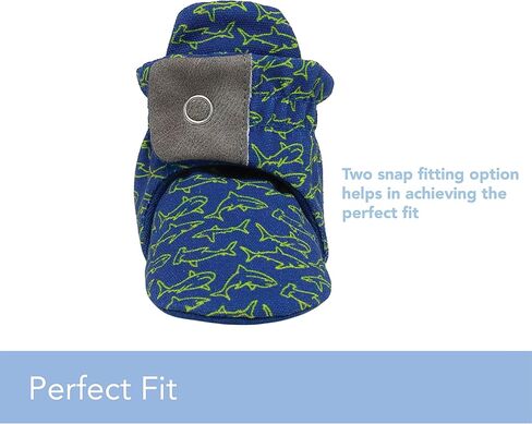 Robeez Baby Girls and Boys Crib Cotton Snap Booties with Slip-Resistant Soles for Infant and Toddler, 0-18 Months in Kuwait