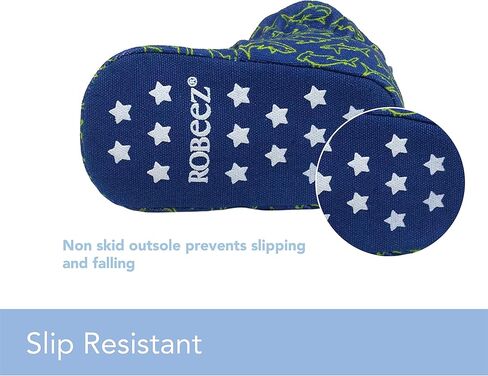 Robeez Baby Girls and Boys Crib Cotton Snap Booties with Slip-Resistant Soles for Infant and Toddler, 0-18 Months in Kuwait
