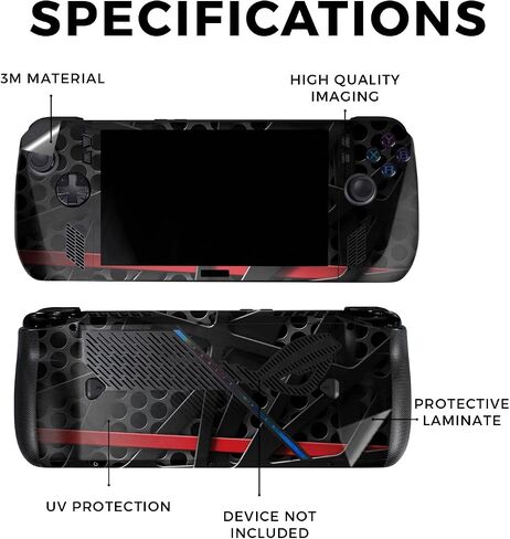 Skin Compatible with Asus ROG Ally X - Tech Web - Premium 3M Vinyl Protective Wrap Decal Cover - Easy to Apply | Crafted in The USA by MightySkins in Saudi Arabia