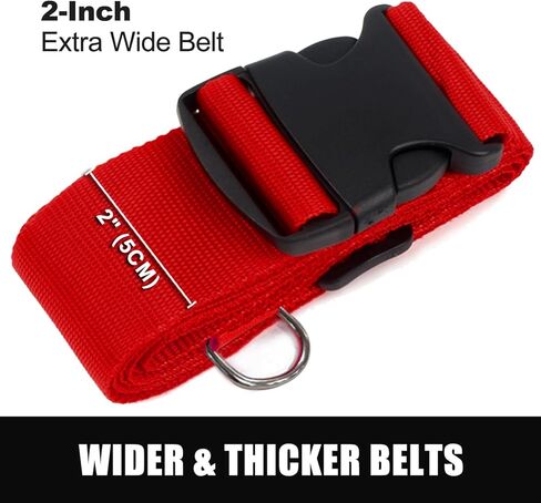 حزام حزام مقعد السيارة إلى الحقيبة، حزام سفر لمقعد السيارة مع إبزيم معدني عالي التحمل، تثبيت مقعد سيارة الطفل على الأمتعة، حل آمن للسفر للنقل (أحمر) in Kuwait