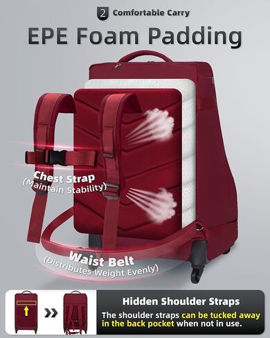 حقيبة ظهر لمقعد السيارة مع عجلات للسفر الجوي، حامل غطاء مقعد السيارة مبطن كبير جدًا للطائرة، حقيبة فحص بوابة المطار السوداء مقاومة للماء للرضع، ملحقات مقعد السيارة الداعم القابل للتحويل in Kuwait