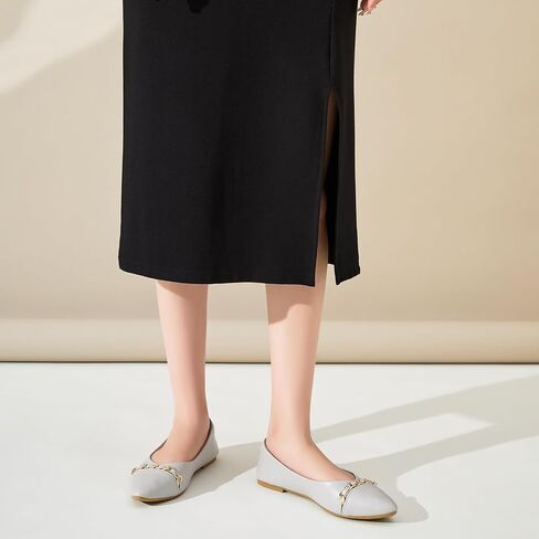 FINIWOR Ballet Flat Shoes for Womens,PU Leather Womens Loafers,Women Pointed Toe Dress Flat Shoes Casual, Comfortable Slip on Flats Shoes Women in Kuwait
