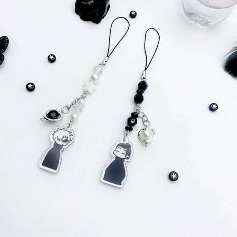 Anime JJK Keychain Cute Goj and Get Inspired Phone KY2 Phone Charms for Fan Collection Props Gift in Saudi Arabia