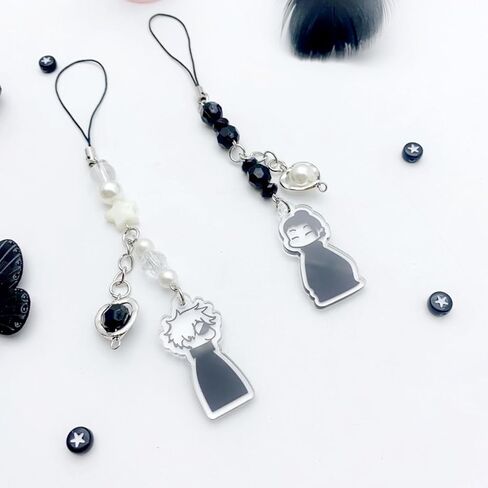 Anime JJK Keychain Cute Goj and Get Inspired Phone KY2 Phone Charms for Fan Collection Props Gift in Saudi Arabia