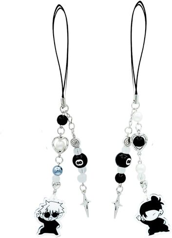 Anime JJK Keychain Cute Goj and Get Inspired Phone KY2 Phone Charms for Fan Collection Props Gift in Saudi Arabia