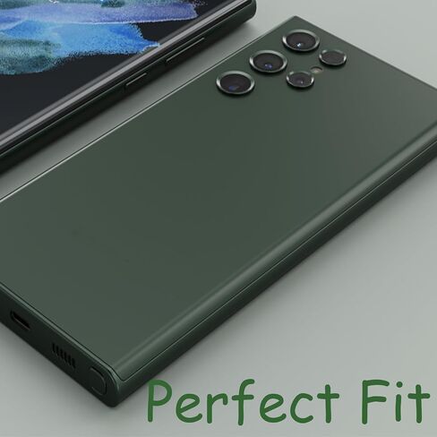 بديل الزجاج الخلفي لهاتف Samsung Galaxy S22 Ultra 5G من Green Galaxy S22 Ultra 5G مع عدسة كاميرا مثبتة مسبقًا ولاصق + إبرة أدوات إصلاح in Saudi Arabia
