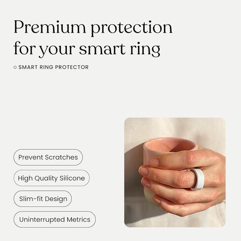 Smart Ring Protector | Compatible with OuraRing/Ultrahuman/RingConn | Durable Silicone Cover for Active Lifestyle and Gym | Premium Protection and Comfort | Size S/M/L in Saudi Arabia