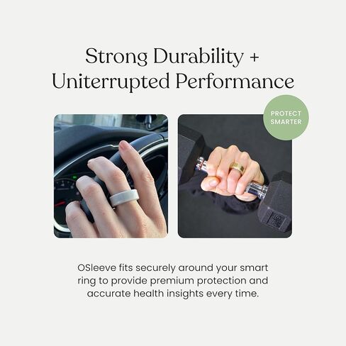 Smart Ring Protector | Compatible with OuraRing/Ultrahuman/RingConn | Durable Silicone Cover for Active Lifestyle and Gym | Premium Protection and Comfort | Size S/M/L in Saudi Arabia