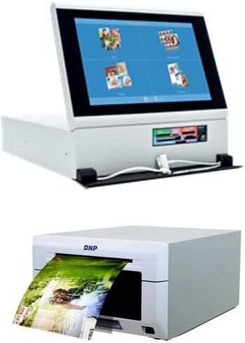DNP DS-Tmini 10.1 بوصة لوحة لمس محمولة كشك طرفي DS620A مدمج احترافي للمناسبات وكشك الصور طابعة رقمية بورتريه + ضمان طابعة تبادل متقدم لمدة 3 سنوات in Kuwait