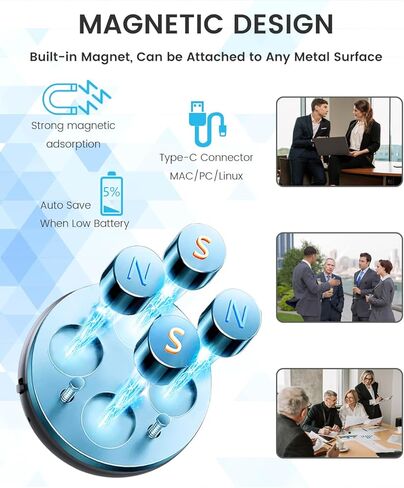 64GB Voice Recorder, 3072Kbps Recording Device, Voice Activated Recorder with 800 Hours Capacity, Audio Recorder with AI-Intelligent Triple Noise Cancellation, Ideal for Lectures, Meetings, Interviews in Kuwait