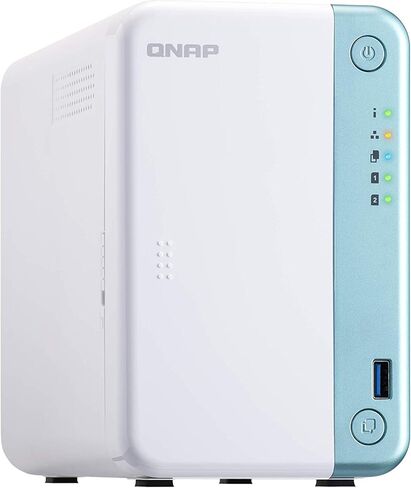 QNAP TS-251D-2G 2 Bay Home NAS مع وحدة المعالجة المركزية Intel® Celeron® J4005 ومنفذ واحد بسرعة 1 جيجابت in Kuwait