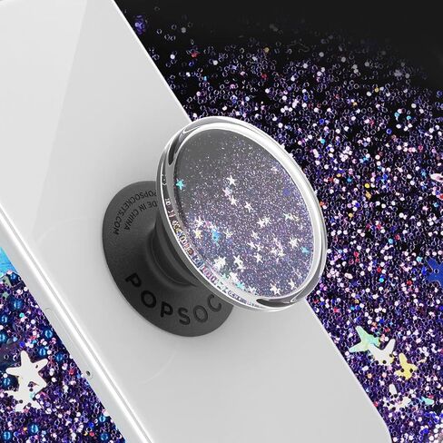 PopSockets: PopGrip Expanding Stand and Grip with a Swappable Top for Phones & Tablets - Tidepool Galaxy Purple in Saudi Arabia