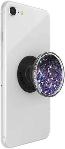 PopSockets: PopGrip Expanding Stand and Grip with a Swappable Top for Phones & Tablets - Tidepool Galaxy Purple in Saudi Arabia