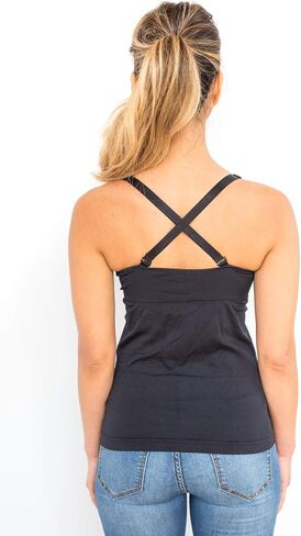 LactaMom Improved Womens Maternity Clothes Nursing & Hands Free Baby Breastfeeding Pumping Tank Tops in Saudi Arabia