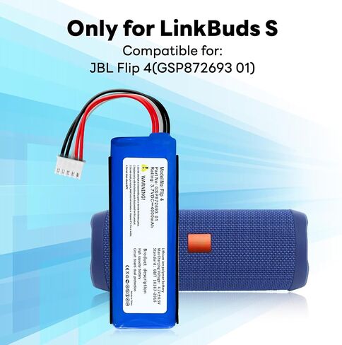 بطارية بديلة 4000 مللي أمبير في الساعة لجهاز JBL Flip 4، Flip 4 Special Edition، Flip4، GSP872693 01، 2024 ترقية سعة عالية 3.7 فولت لاستبدال بطارية Jbl Flip 4 in Saudi Arabia