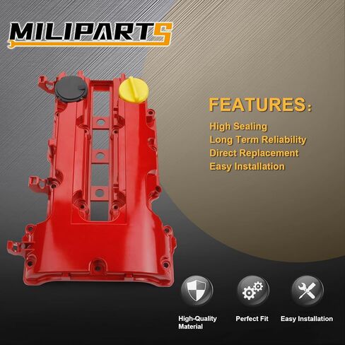 مجموعة غطاء صمام المحرك مع الحشايا والمسامير المتوافقة مع 2011-2021 تشيفي كروز سونيك فولت تراكس بويك إنكور كاديلاك ELR 1.4L توربو يستبدل الأجزاء 55573746 25203036 in Kuwait