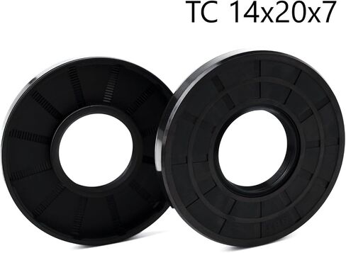 XIKE 2PCS TC 14x20x5 Oil Seal,Oil Shaft Seal,Double Lip Seals with Spring for Bearing Shaf in Saudi Arabia
