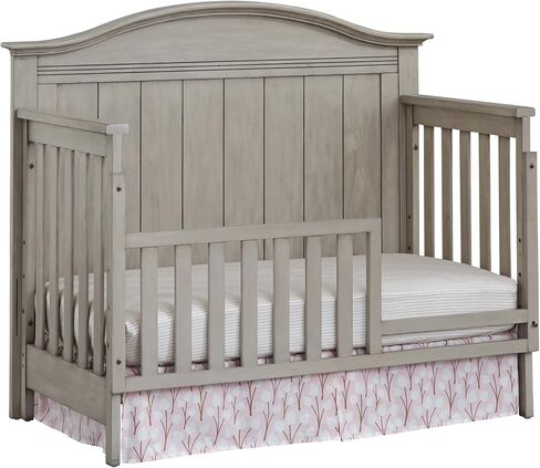 Soho Baby Chandler Crib to Toddler Bed Guard Rail Conversion Kit, Stone Wash, GreenGuard Gold Certified in Saudi Arabia