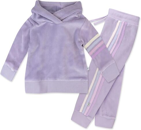 HonestBaby Velour Pullover Hoodie and Zip Front Sweatshirt and Jogger Sweatpants Set in Saudi Arabia