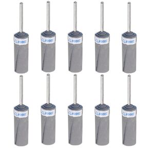 HARFINGTON 10pcs Abrasive Sandpaper Rolls 2000 Grit 2.35mm Shank Sanding Drums Sleeves Cylinder Grinding Head for Woodworking Glass Metal Polishing