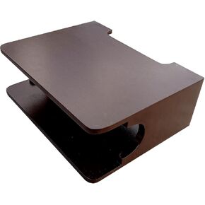 Purpledip Wooden Wall Mount Shelf: for Set Top Box, Wi Fi Router, Remote Control (12520)