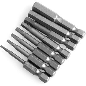 Allen Wrench Drill Bits Hex Key For Drills Allen Key Drill Bit Set Impact Driver Allen Bits Hex Head Allen Wrench Bits Quick Change Release Metric 2" Long Impact Ready Heavy Duty