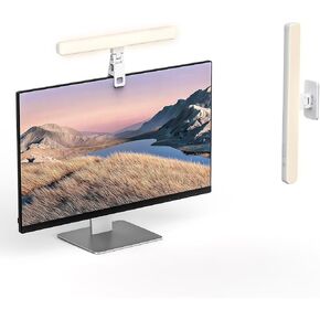 Monitor Light Bar,Computer Screen Light Bar for Eye Caring,Wireless Desk Lights,Dimmable Lamp Bar,No Glare Space Saving Video Conference Lighting for Desk/Office/Hallway/Home/Game/Outdoor/Selfie
