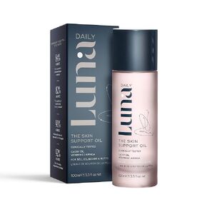 The Skin Support Oil 100ml | Natural Body Care, Vitamin C, Hydrating, Firming, Vegan, Fragrance-Free, Stretch Mark & Scar Care, Soothing Calendula, Pregnancy Safe, Smooth & Even Tone