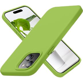 Mizi Liquid Silicone Case for iPhone 15 Plus 6.7", Slim 3 Layers Soft Gel Rubber Shockproof Protective Cover with Anti-Scratch Microfiber Lining, Non-Slip, Dust Free - Plum