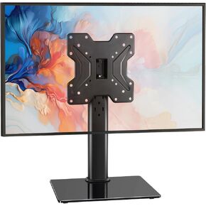 Universal TV Stand for 13″–43″ TVs Swivel 4 Level Height Adjustable Table Top TV Mount Stand Holds up to 80lbs