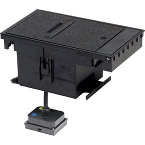 Legrand Wiremold XB814C520BK 2-Gang Outdoor Weatherproof Ground Box Assembly, 20 Amp Duplex Receptacles, Black (1 Pack)