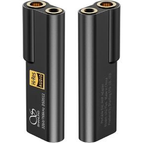 SHANLING UA2 Plus Portable Headphone Amplifier,Tiny USB Amp/DAC with 3.5mm/4.4mm Jack,ES9038Q2M DAC,Balanced Hi-Res Support 32bit/768kHz,DSD512,for Phone/Player/Nintendo Switch/Laptop/PC (Black) in Kuwait