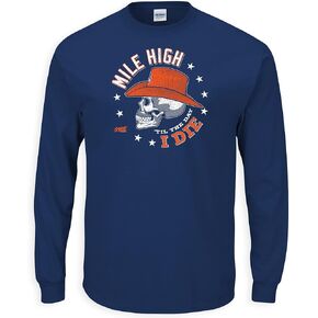 Smack Apparel Mile High 'Til The Day I Die T-Shirt for Denver Football Fans (SM-5XL)